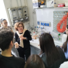 I ragazzi durante le attività nei laboratori ENEA