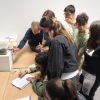 I ragazzi durante le attività nei laboratori ENEA