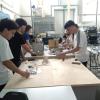 I ragazzi durante le attività nei laboratori ENEA