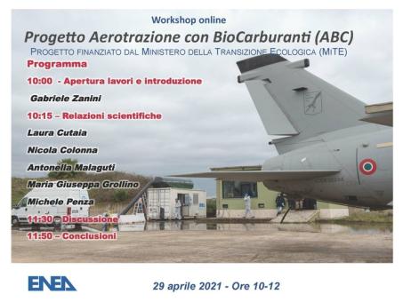 webinar risultati progetto Aerotrazione con Biocarburanti