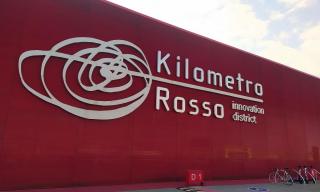 La facciata di ingresso di Kilometro Rosso