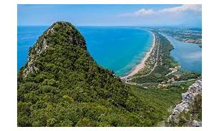 Panorama costa e promontorio San Felice Circeo