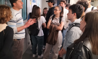 I ragazzi durante le attività nei laboratori ENEA